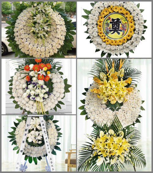 安徽阜阳市阜南县田集镇赵吴村花圈速递